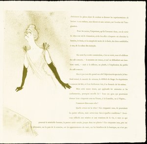 Yvette Guilbert av Henri de Toulouse Lautrec