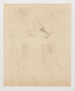 Yvette Guilbert berusad, 1898. av Henri de Toulouse Lautrec