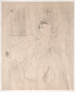 Yvette Guilbert: i Ménilmontant, från Bruant av Henri de Toulouse Lautrec