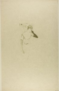 Yvette Guilbert, i Colombine vid Pierrot av Henri de Toulouse Lautrec