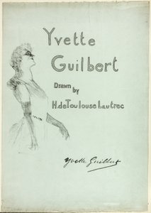 Yvette Guilbert på scenen, från Yvette Guilbert av Henri de Toulouse-Lautrec