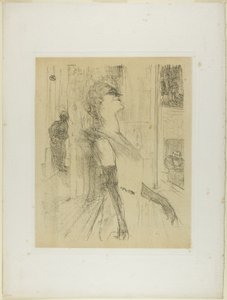 Yvette Guilbert på scenen, från Yvette Guilbert av Henri de Toulouse Lautrec