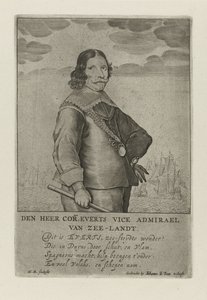 Porträtt av Cornelis Evertsen av Henrick Rochuszn van Dagen