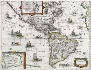 Karta över Amerika, 1631