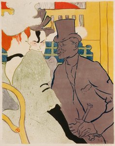 The Englishman at the Moulin Rouge av Henri de Toulouse Lautrec