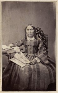 Porträtt av en kvinna,1860-talet (foto) av Henrietta M. Hart