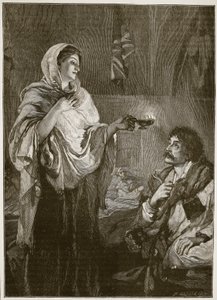 Florence Nightingale på sjukhuset i Scutari, illustration från Cassell