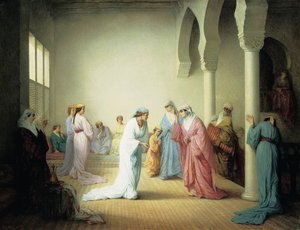 Ankomsten till haremet i Konstantinopel, 1861