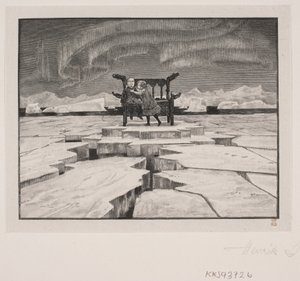 Illustration för H. C. Andersen: "Snödrottningen" av Henrik Arnold Hamilkar Sørensen