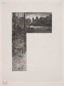 Danska: Illustration för Christian Winther, "Hjortens flykt" av Henrik Bornemann