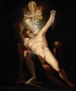 John Miltons Paradise Lost, Satan and the Birth of Syn (bok II, 746-758), målning nr. 6 från The Milton Gallery