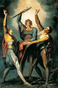 De tre konfedererade under Rutli-eden av Johann Heinrich Füssli
