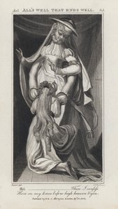 Illustration till Shakespeares Allt är väl som slutar bra (gravyr)