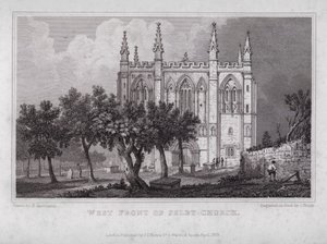 West Front of Selby Church (gravyr) av Henry (after) Gastineau