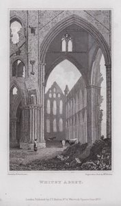 Whitby Abbey (gravyr) av Henry (after) Gastineau