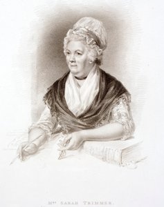 Sarah Trimmer, brittisk barnförfattare (gravyr) av Henry (after) Howard