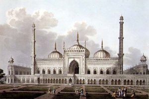 Moské i Lucknow, plåt VI, graverad av L. Hill