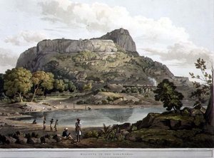 Riacotta i Baramahal, plåt XII, graverad av Daniel Havell (1785-1826) 1809 (gravyr)