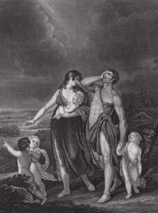 Kains avfärd, Första Moseboken, kap 4, v 16 (gravyr)