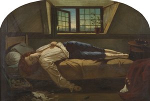 Chattertons död av Henry (after) Wallis