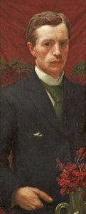 Självporträtt, ca 1890 av Henry A. 1868-1940 Payne