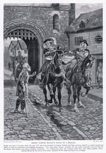 Henry kastar Beckets mantel till en tiggare AD1117, 1920-talet av Henry A. Payne