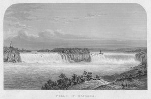 Falls of Niagara, mitten av 1800-talet. av Henry Adlard