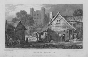 Rochester Castle, Kent (gravyr) av Henry Adlard