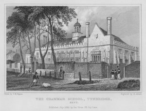 The Grammar School, Tunbridge, Kent (gravyr) av Henry Adlard