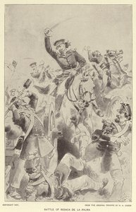 Slaget vid Resaca de la Palma (litho) av Henry Alexander (after) Ogden