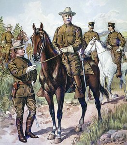 Fälttjänstuniformer för den amerikanska armén 1902-07 (lito i färg)