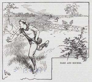 Hare och hundar (gravyr) av Henry Alexander (after) Ogden