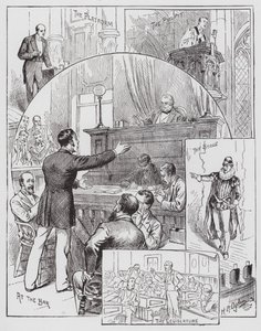 Oratorium och deklamation (gravyr) av Henry Alexander (after) Ogden
