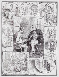 The Domestic Circle (gravyr) av Henry Alexander (after) Ogden