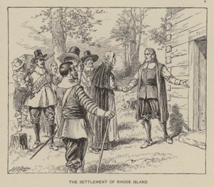 Bosättningen Rhode Island (litho) av Henry Alexander (after) Ogden