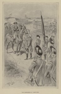 Överlämnandet i Yorktown (litho) av Henry Alexander (after) Ogden