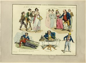 Platta från illustrationer till populära sånger av Henry Alken