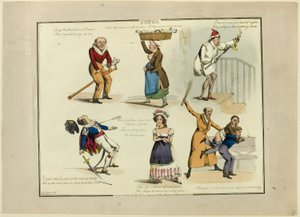 Platta från illustrationer till populära sånger av Henry Alken