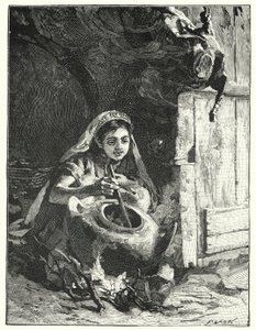 En sjudande gryta eller kallron (litho)