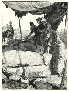 En vinpress i Libanon (litho)
