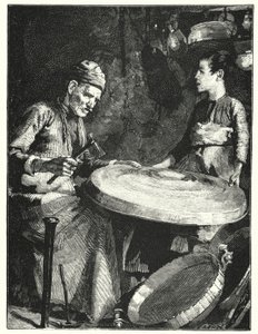 En österländsk kopparsmed (litho) av Henry Andrew Harper