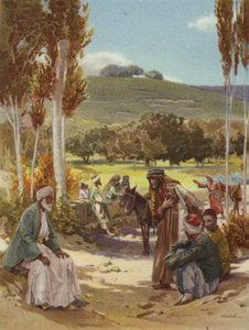 Hälsningar i öst (färg litho) av Henry Andrew Harper