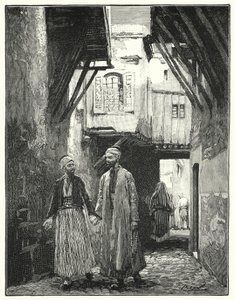 Gata i Damaskus (litho)