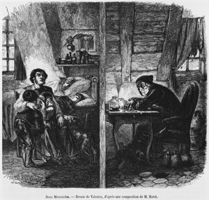 Två garrets, illustration från 