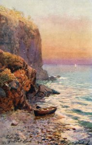 Gallant Rock, Clovelly (färglitografi)