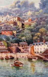 The Harbour, Clovelly (färglitografi)
