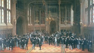 Medlemmarnas lobby, parlamentets kammare, 1872-73