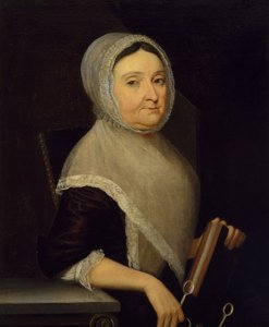Porträtt av fru Mary Cuthbert, ca 1770-75