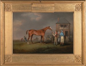 Quiz, efter sitt sista lopp på Newmarket av Henry Bernard Chalon