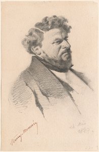Porträtt av en man av Henry Bonaventure Monnier
